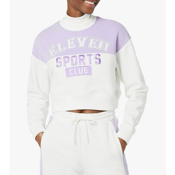 NWT Eleven by Venus Williams Collegiate Sweatshirt Size M - Picture 2 of 8